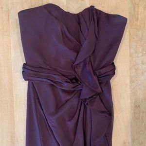 David's Bridal purple bridesmaids dress